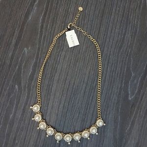 Talbots Faux Pearl Statement Necklace
